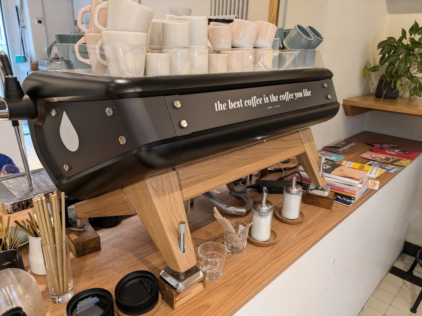 Interior of MAME Josef, specialty coffee shop in Zurich