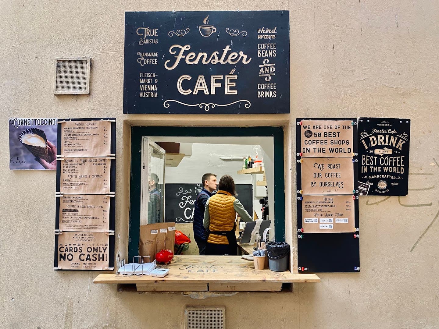 Fenster Café — specialty coffee in Vienna