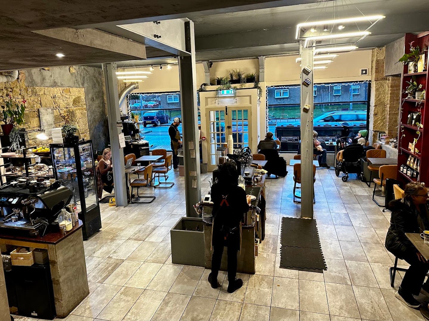 Interior of Tanifiki, specialty coffee shop in Edinburgh