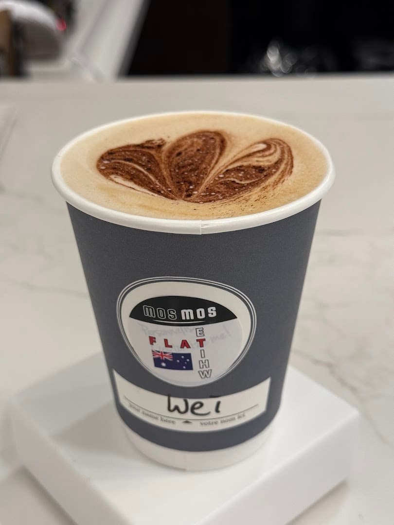 Coffee at Mos Mos Coffee & Cookie Shop, specialty coffee shop in Toronto
