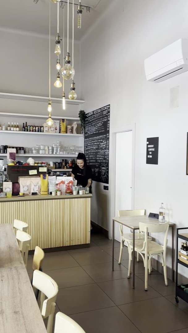 Interior of Bgood, specialty coffee shop in Milan