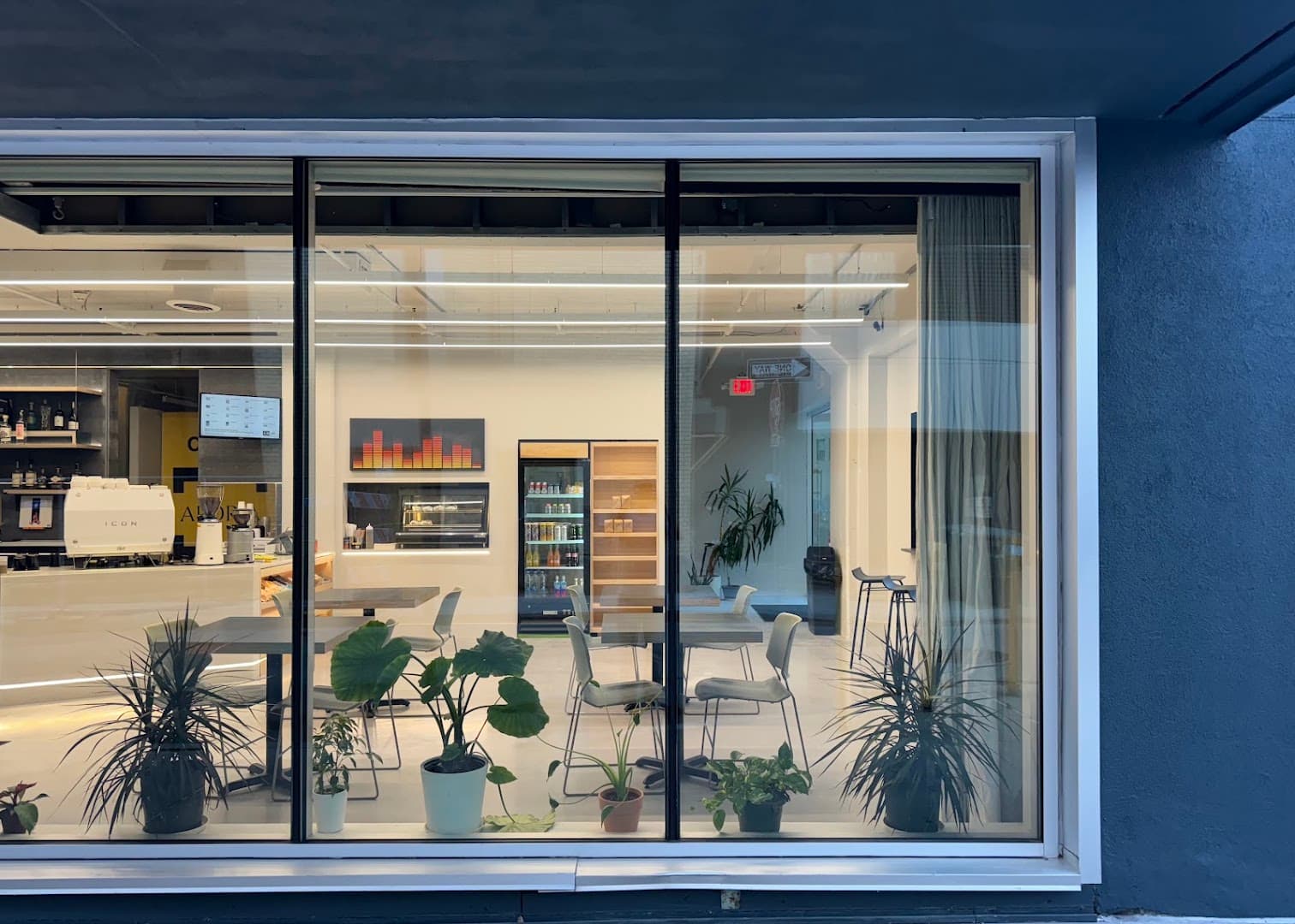 Storefront of AM:FM, specialty coffee shop in Rochester