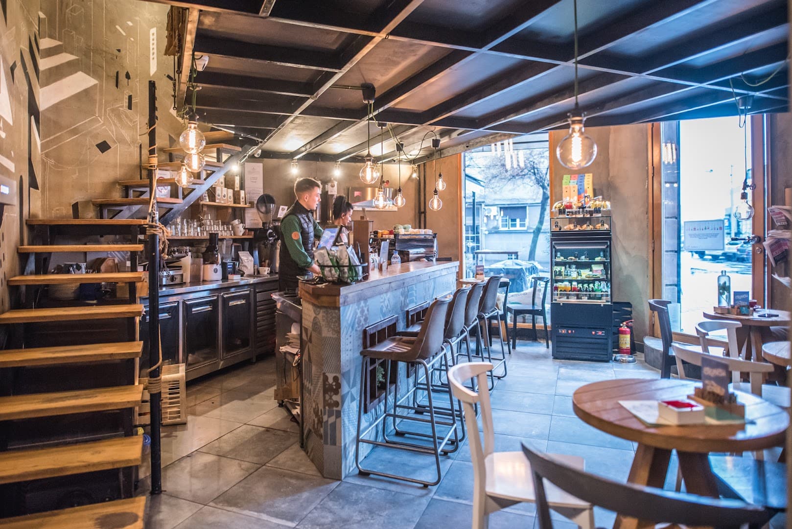 Interior of Kafeterija Dorćol, specialty coffee shop in Belgrade