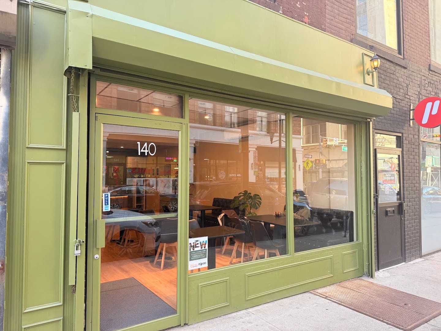Storefront of Cova Coffee, specialty coffee shop in Newark