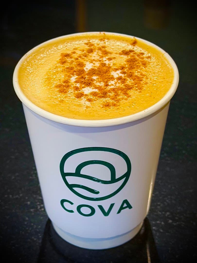 Coffee at Cova Coffee, specialty coffee shop in Newark