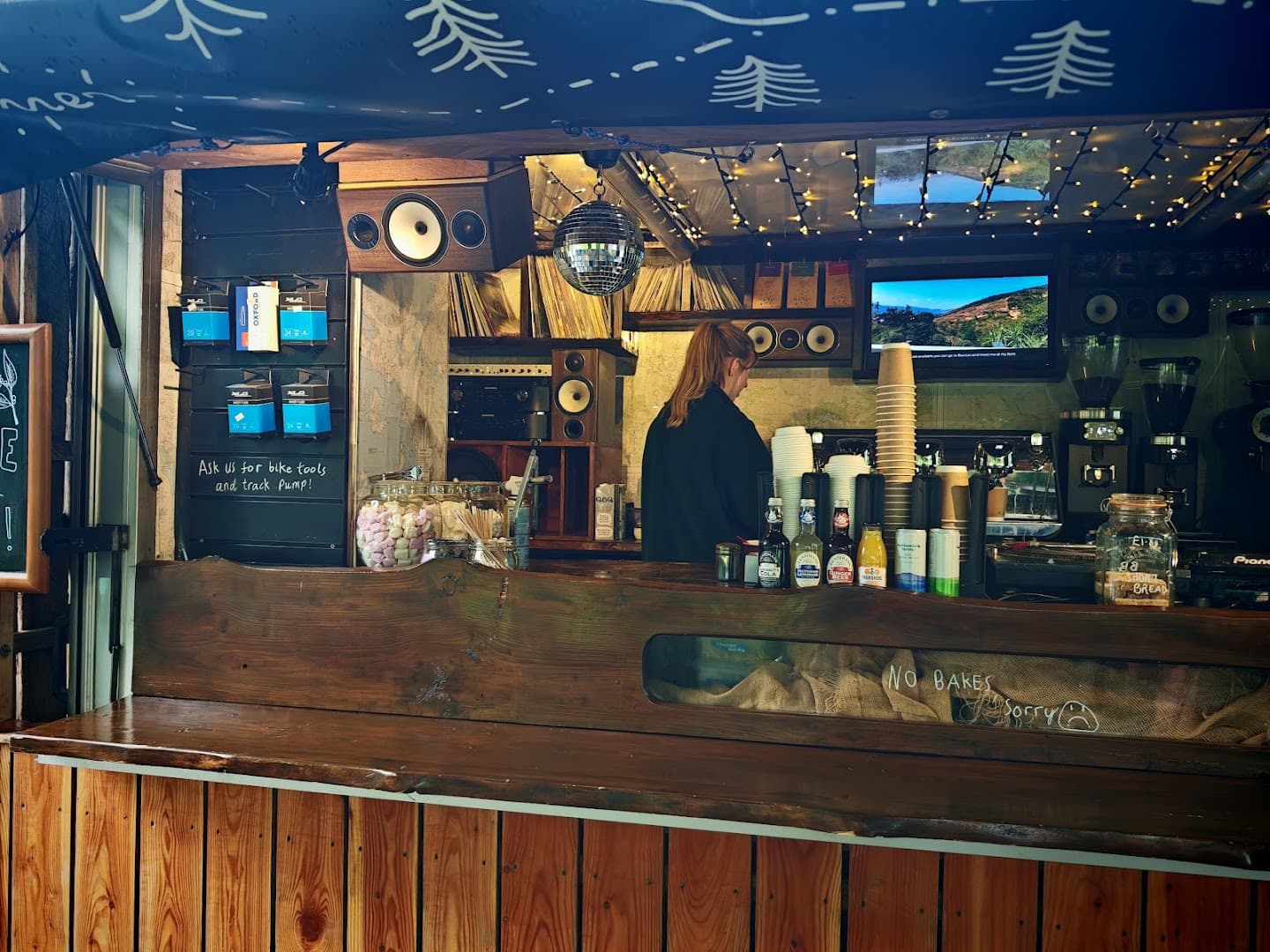 Interior of Uplands Roast, specialty coffee shop in Edinburgh