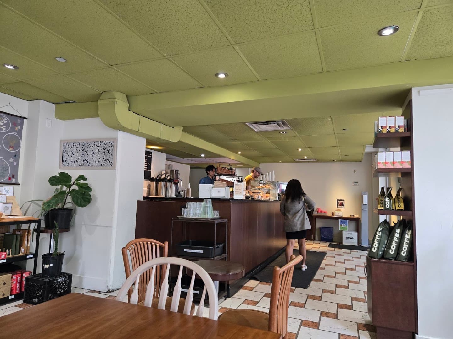 Interior of The Black Canary Espresso Bar (Sherbourne), specialty coffee shop in Toronto