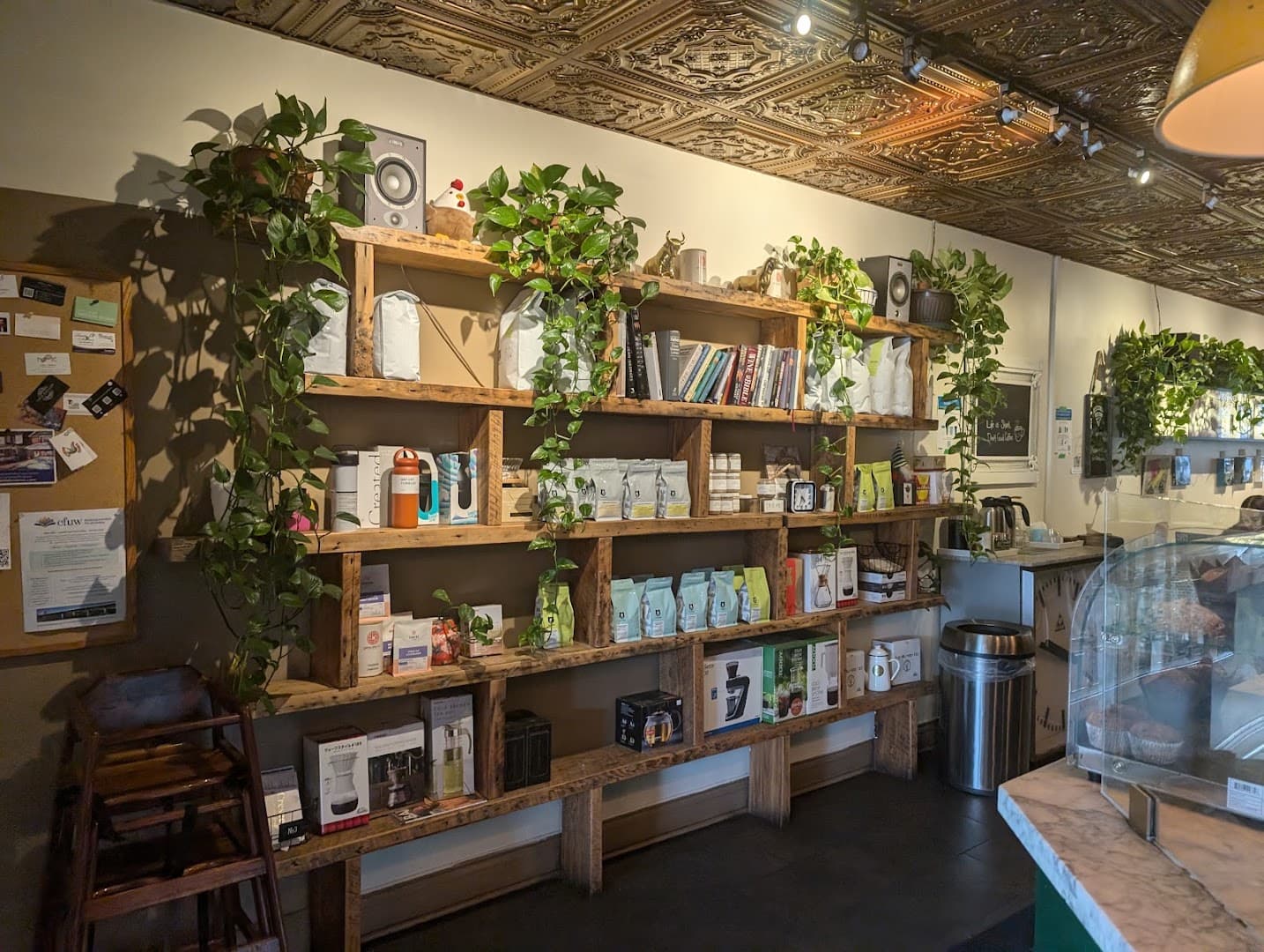 Interior of LIT Espresso Bar, specialty coffee shop in Toronto