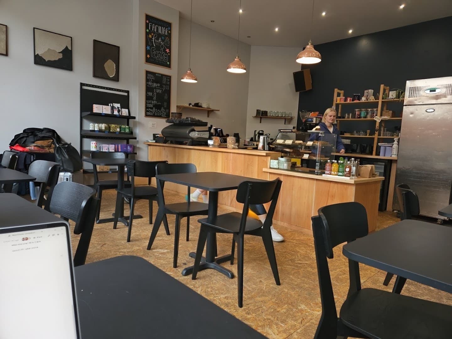 Interior of Fort Coffee, specialty coffee shop in Manchester