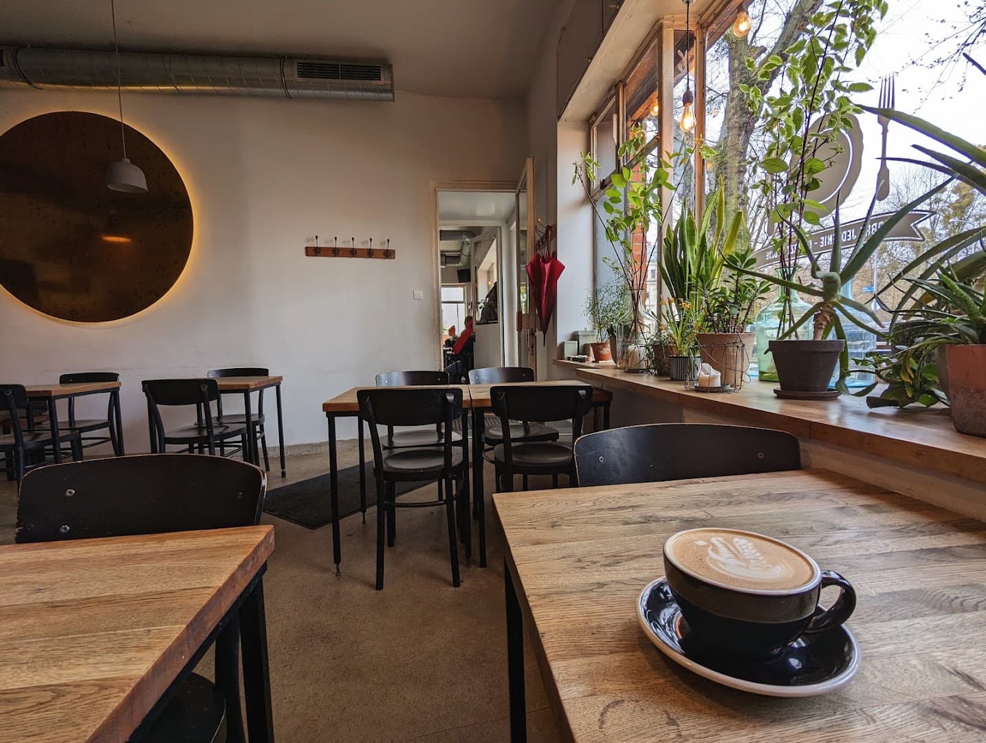 Interior of Secret Life Cafe, specialty coffee shop in Warsaw