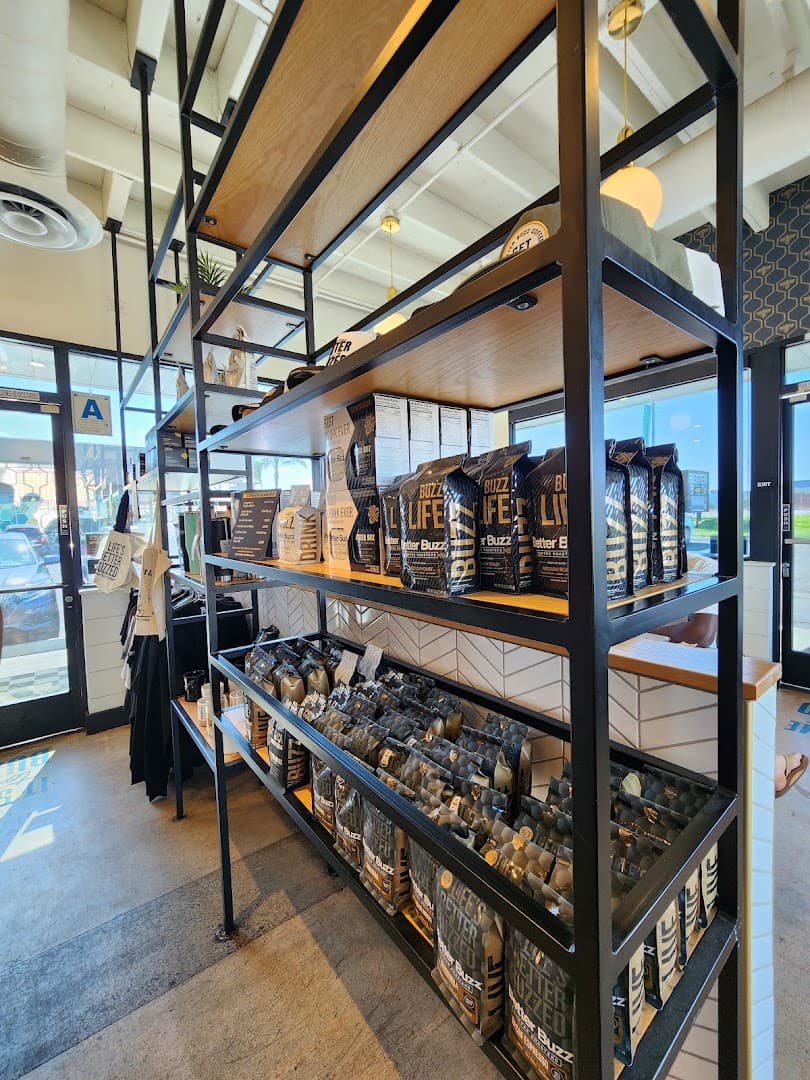 Interior of Better Buzz Coffee Miramar, specialty coffee shop in San Diego
