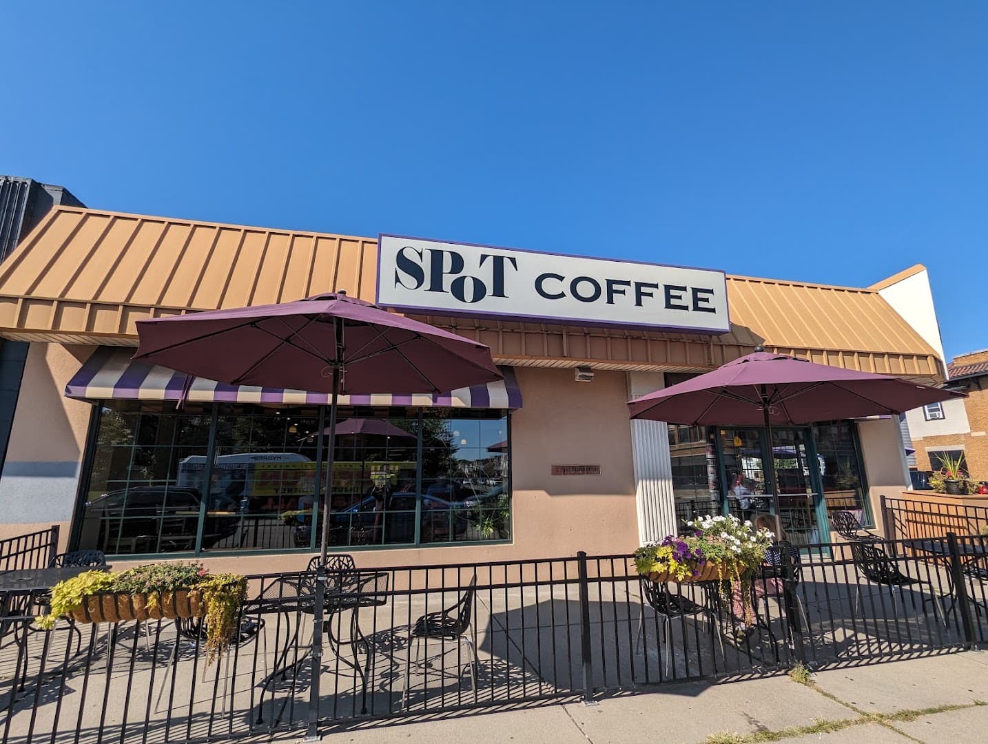 Storefront of SPoT Coffee Hertel, specialty coffee shop in Buffalo