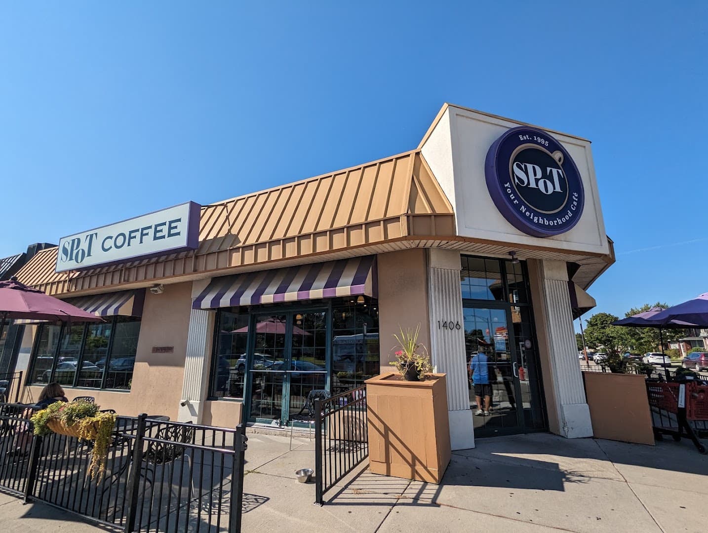 Storefront of SPoT Coffee Hertel, specialty coffee shop in Buffalo