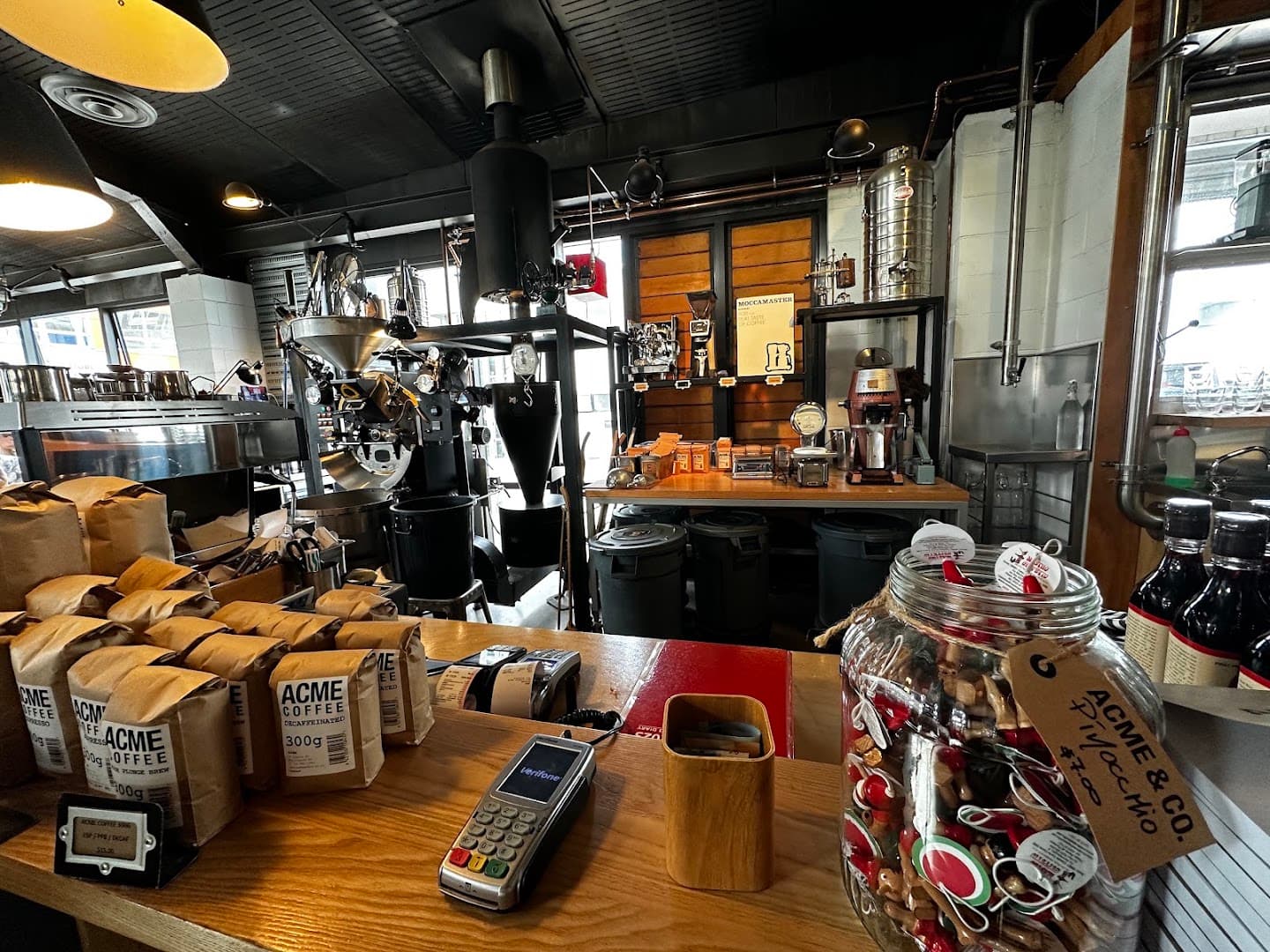 Interior of Acme Coffee, specialty coffee shop in Wellington