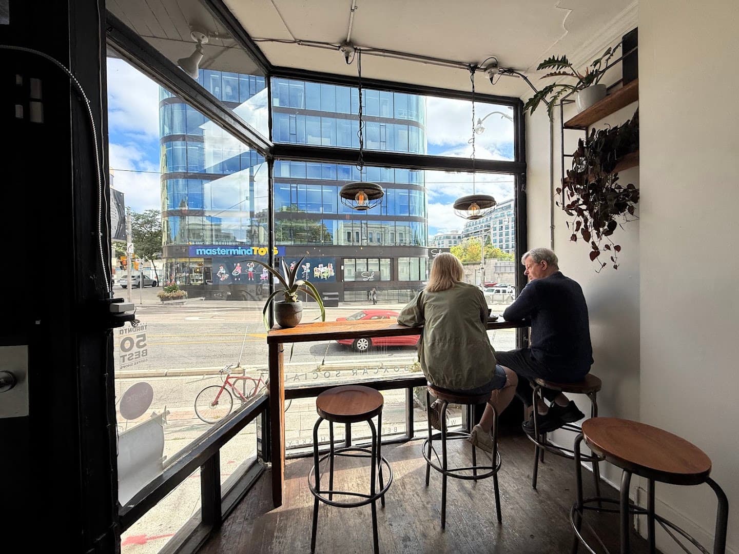 Interior of Boxcar Social, specialty coffee shop in Toronto