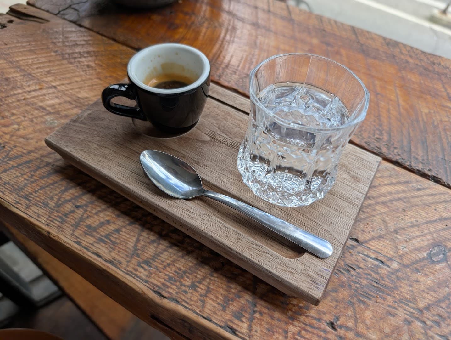 Coffee at Boxcar Social, specialty coffee shop in Toronto
