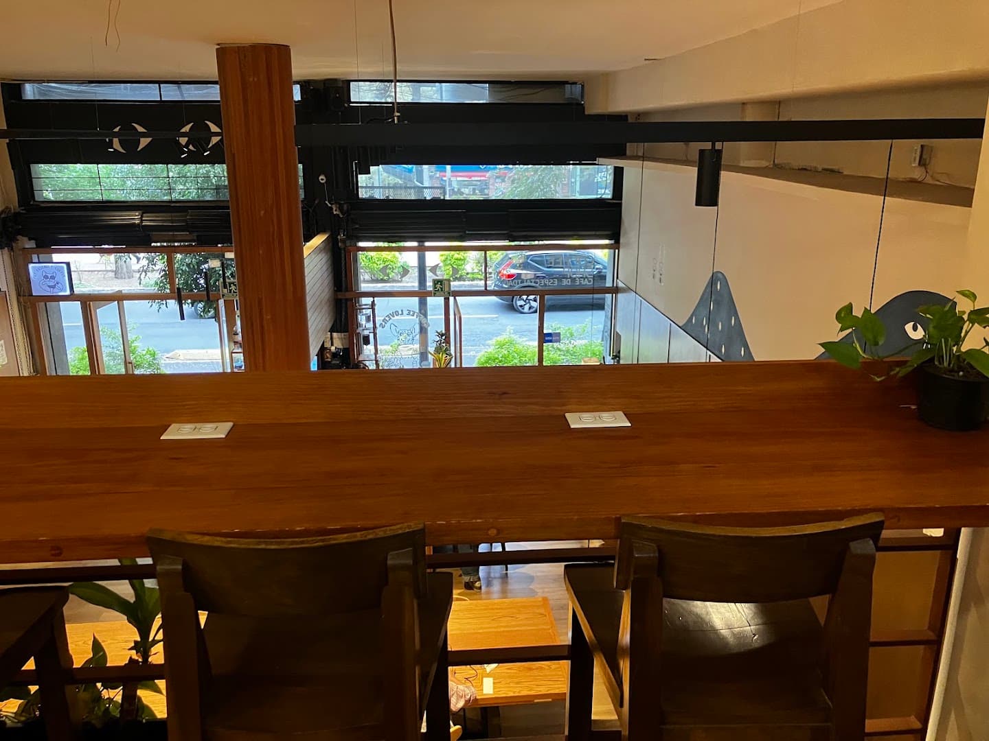 Interior of Blend Station coffee shop, specialty coffee shop in Mexico City