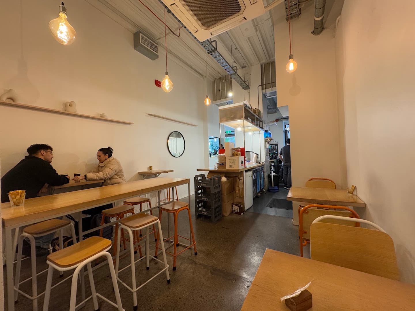 Interior of cafe CLOUD, specialty coffee shop in Wellington