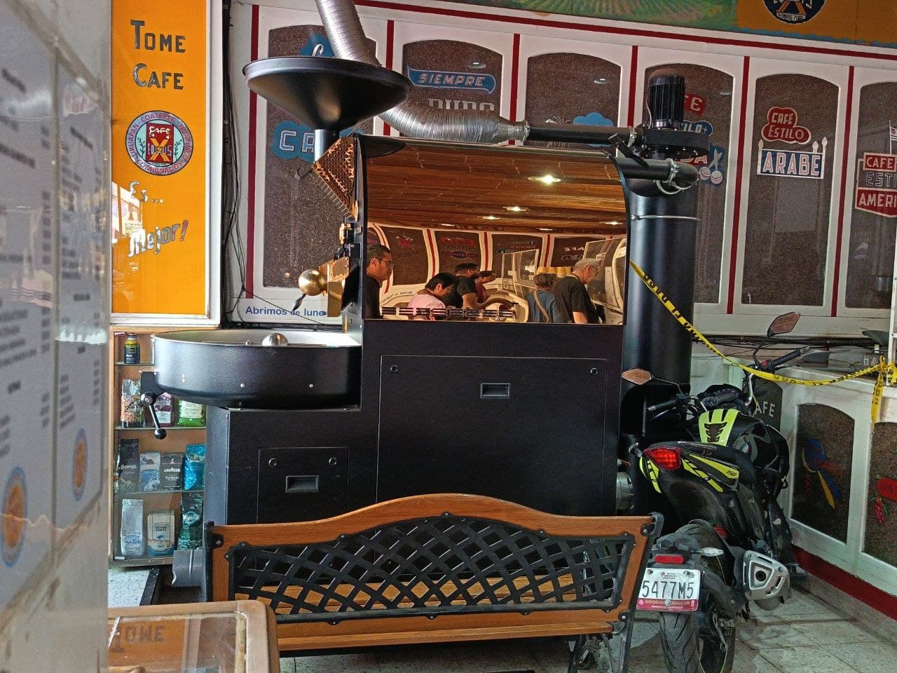 Interior of Café X, specialty coffee shop in Mexico City