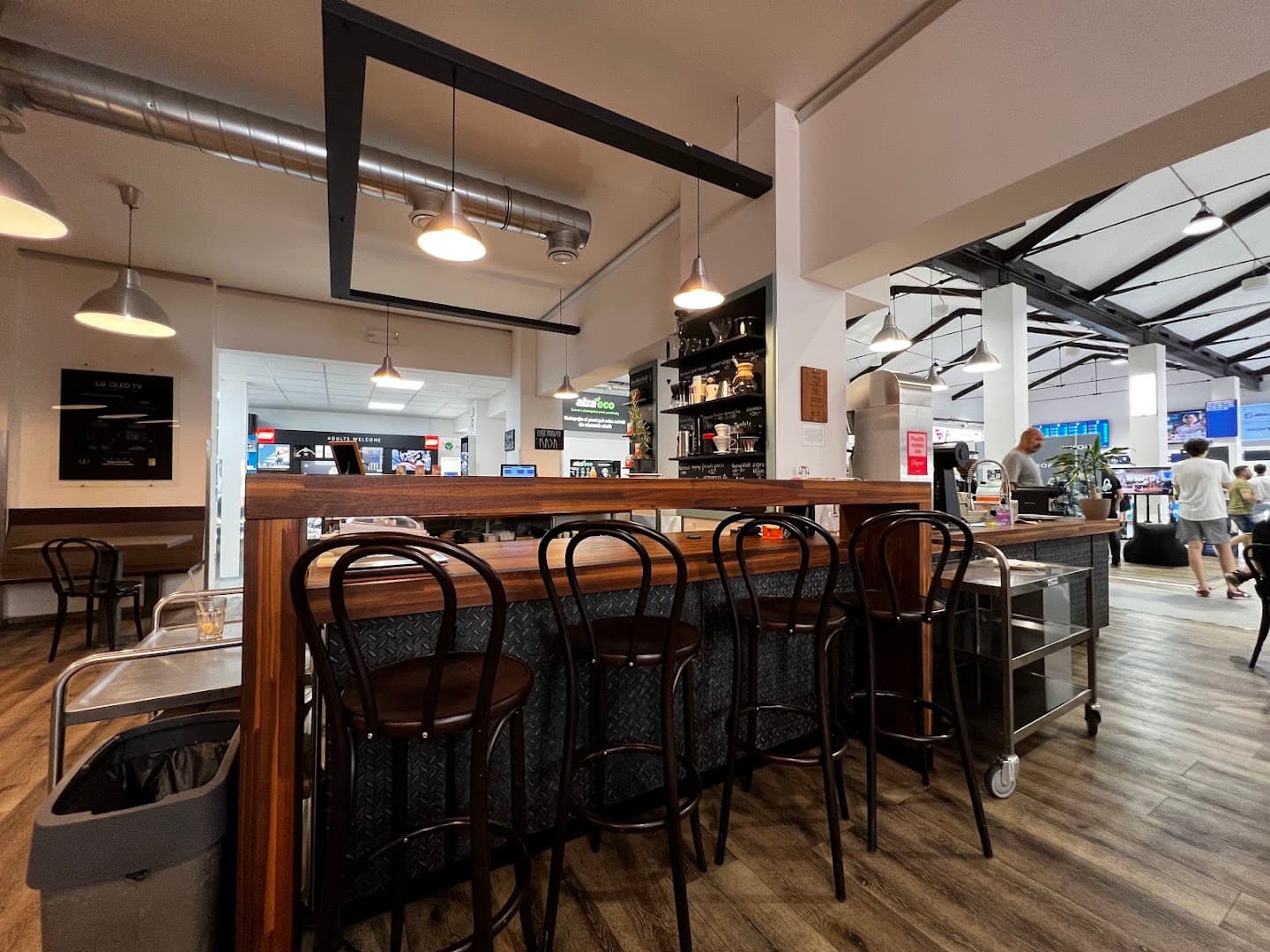 Interior of LOKA Alza.cz by doubleshot, specialty coffee shop in Prague