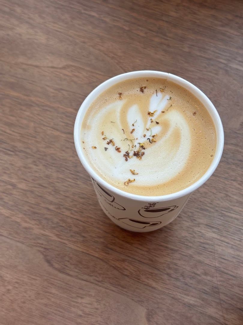 Coffee at mandarin coffee stand, specialty coffee shop in Los Angeles