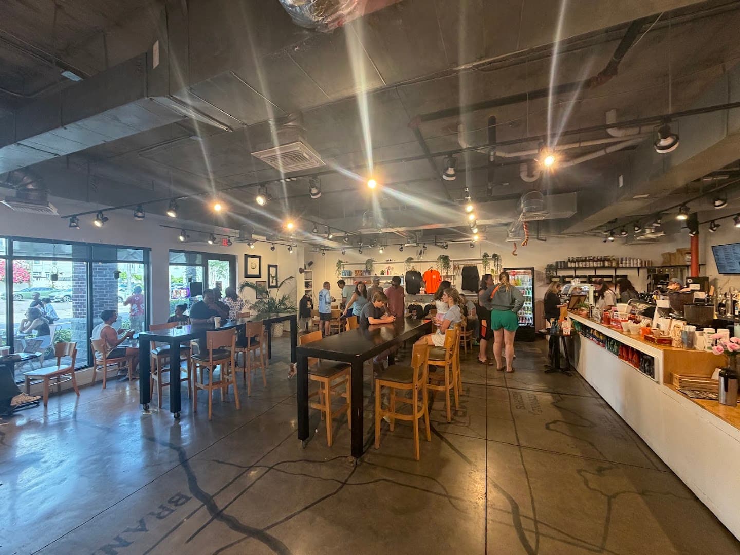 Interior of Blind Tiger Coffee Roasters, specialty coffee shop in Tampa-St. Petersburg