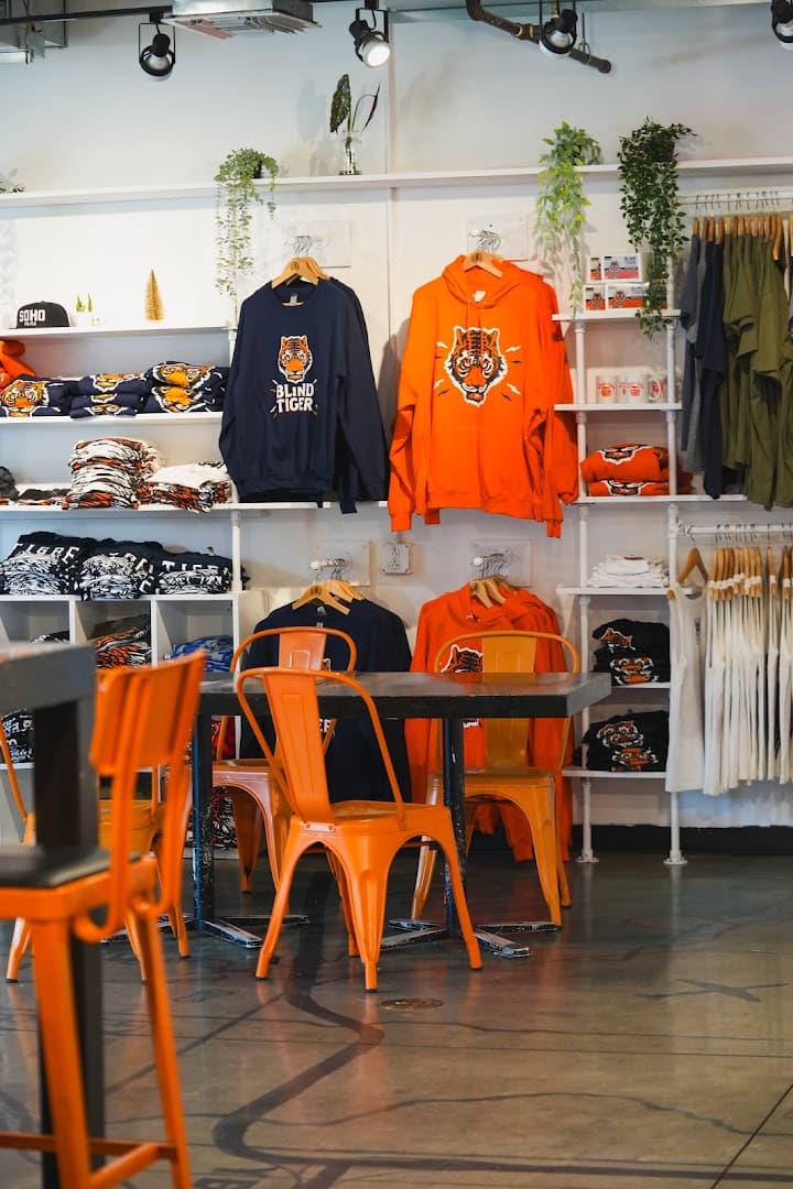 Interior of Blind Tiger Coffee Roasters, specialty coffee shop in Tampa-St. Petersburg
