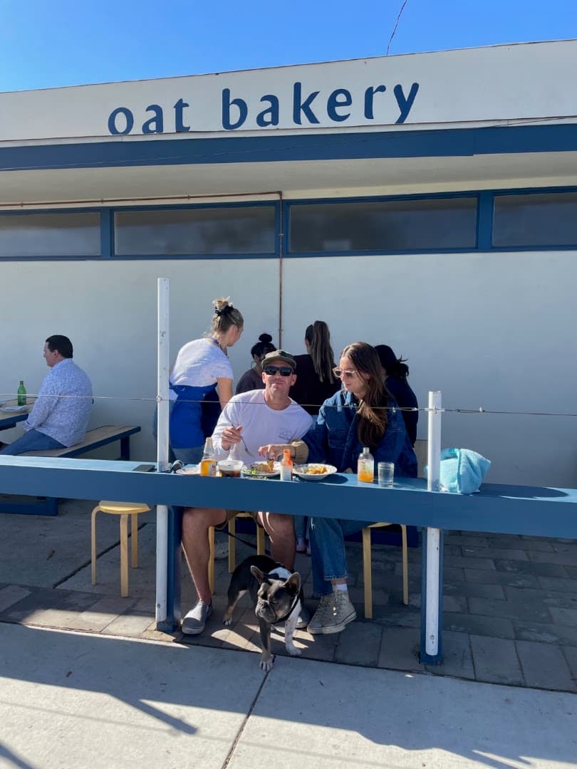 Storefront of Oat Bakery, specialty coffee shop in Santa Barbara