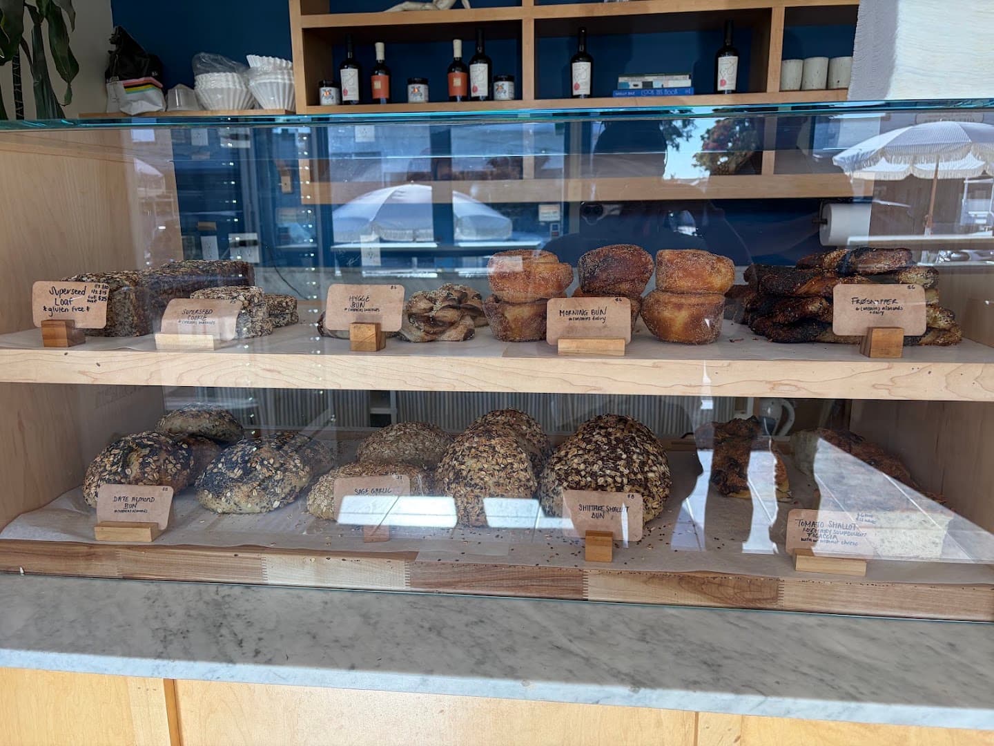 Food at Oat Bakery, specialty coffee shop in Santa Barbara