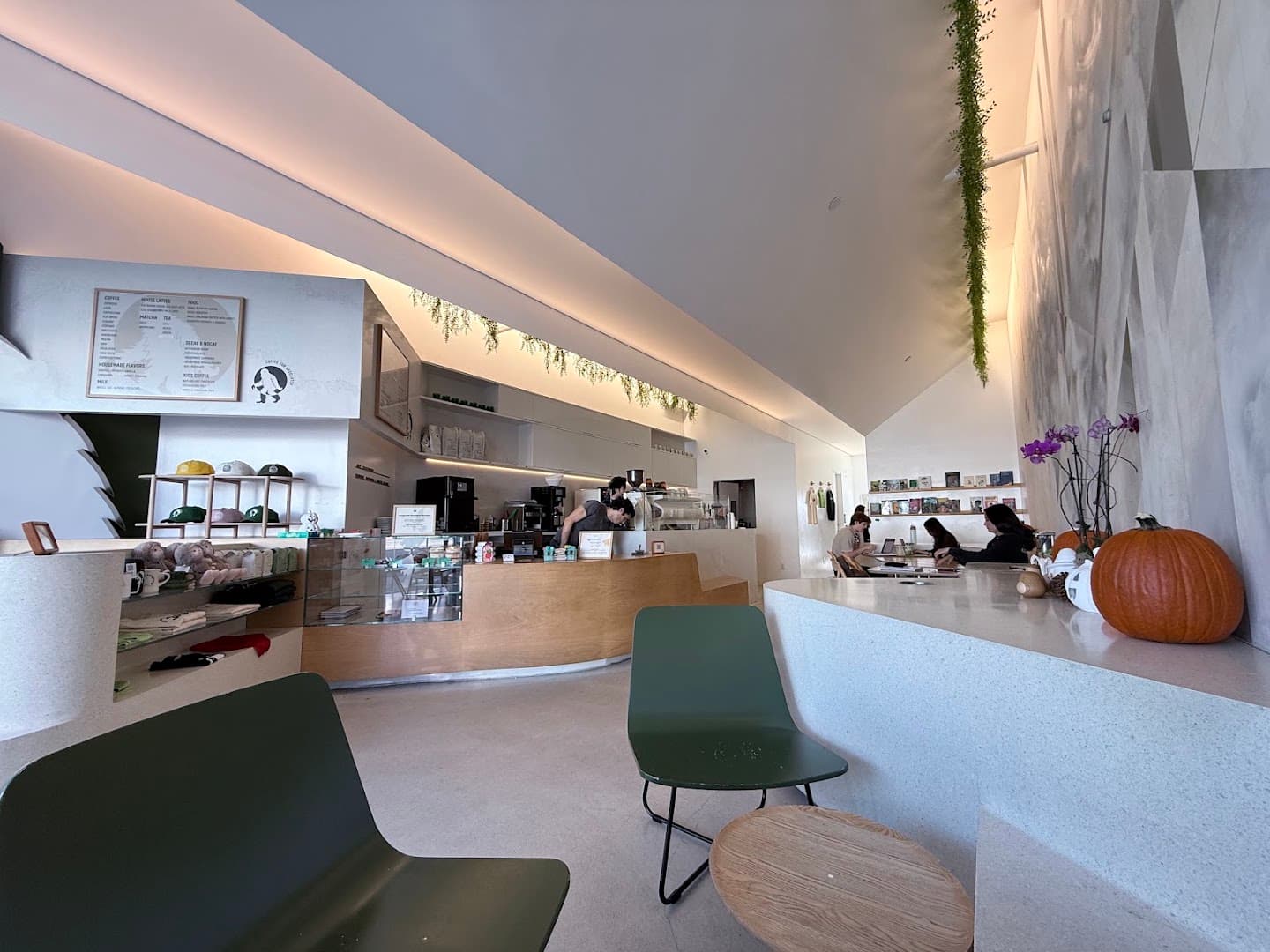 Interior of Coffee For Sasquatch, specialty coffee shop in Los Angeles