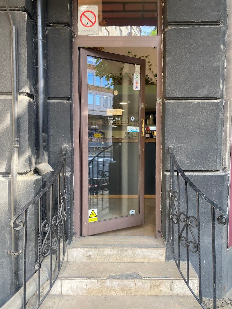 Storefront of Coffee place, specialty coffee shop in Belgrade