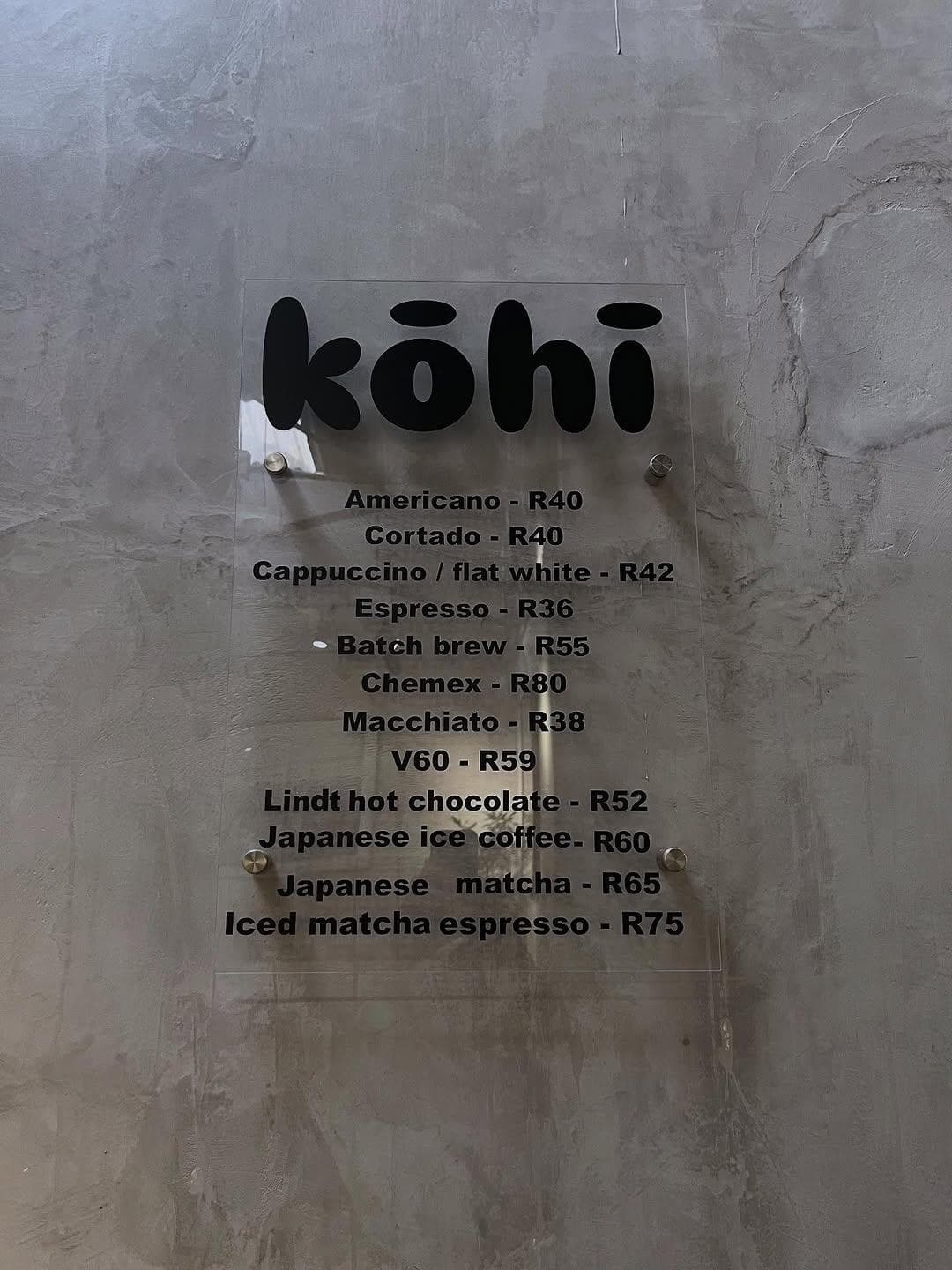 Kōhī by ifuku - specialty coffee shop in Braamfontein Werf