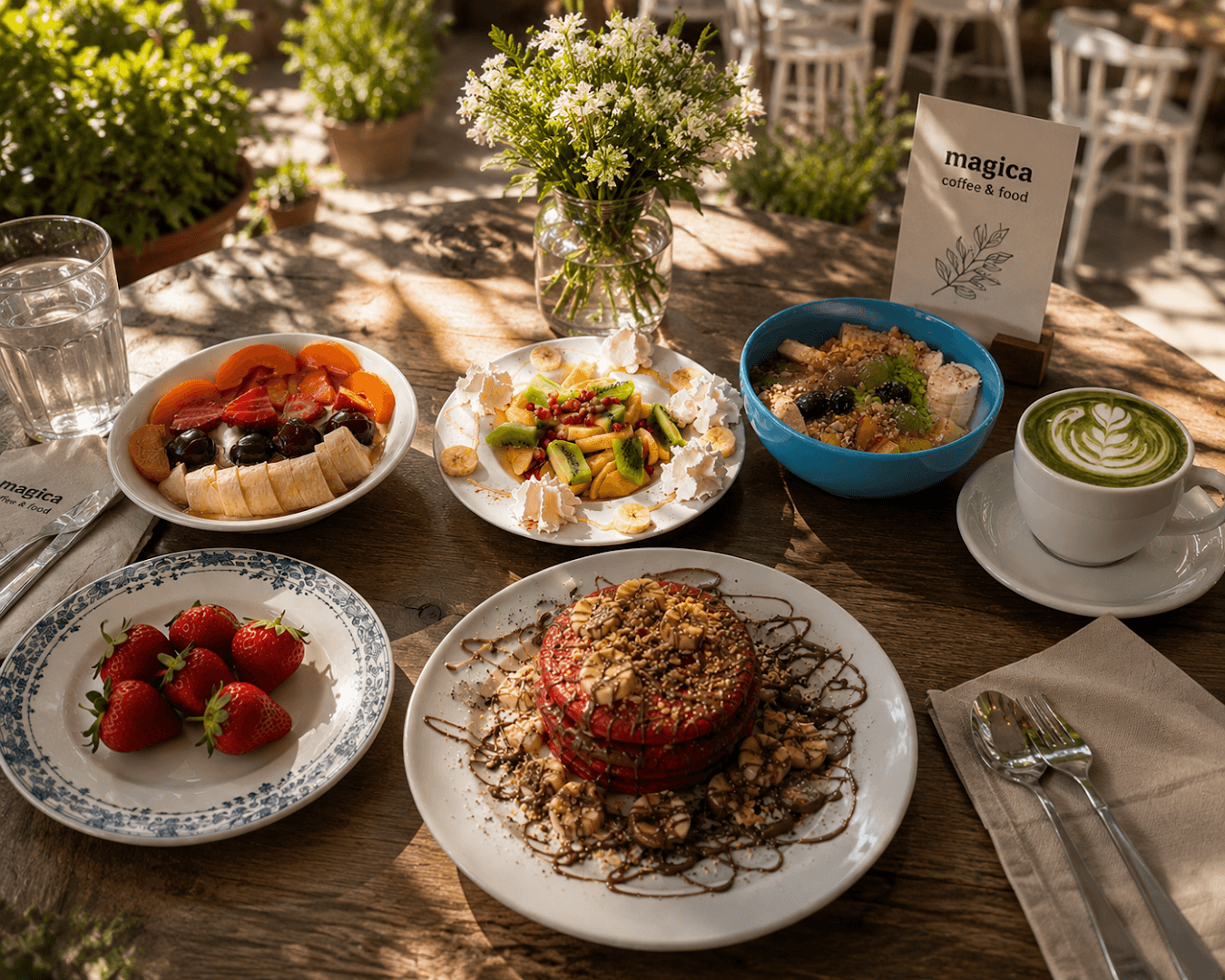 Food at Magica coffee food, specialty coffee shop in Athens