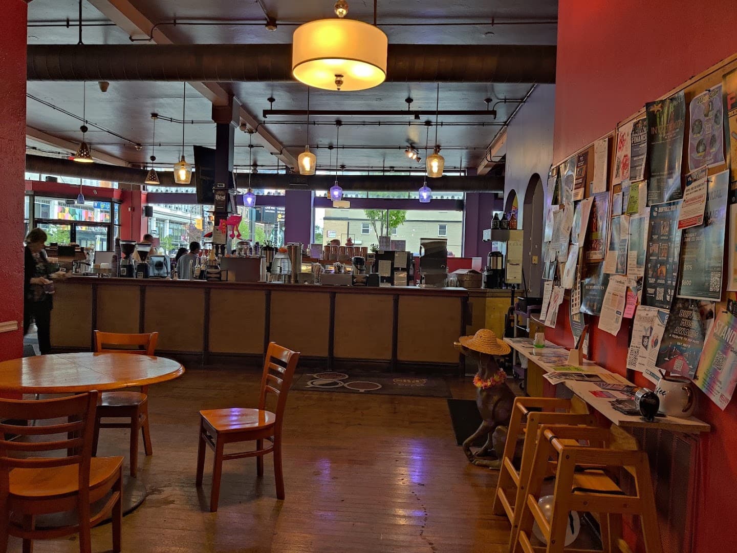Interior of SPoT Coffee Delaware/Chippewa, specialty coffee shop in Buffalo