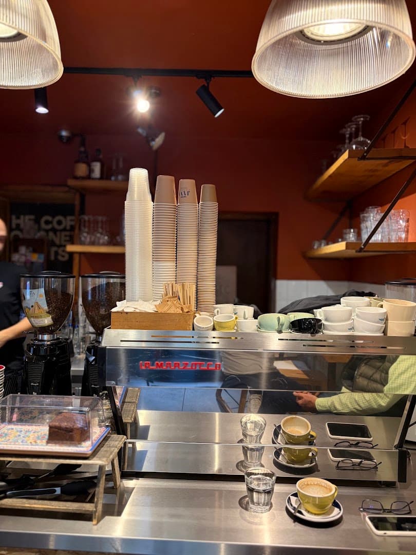 Interior of Java Coffee Serbia, specialty coffee shop in Belgrade
