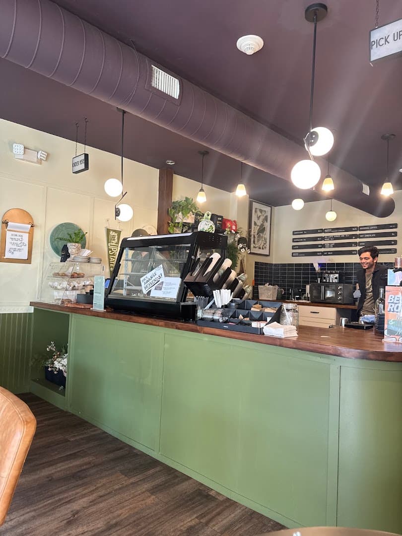 Interior of Kovella Coffee, specialty coffee shop in Rochester