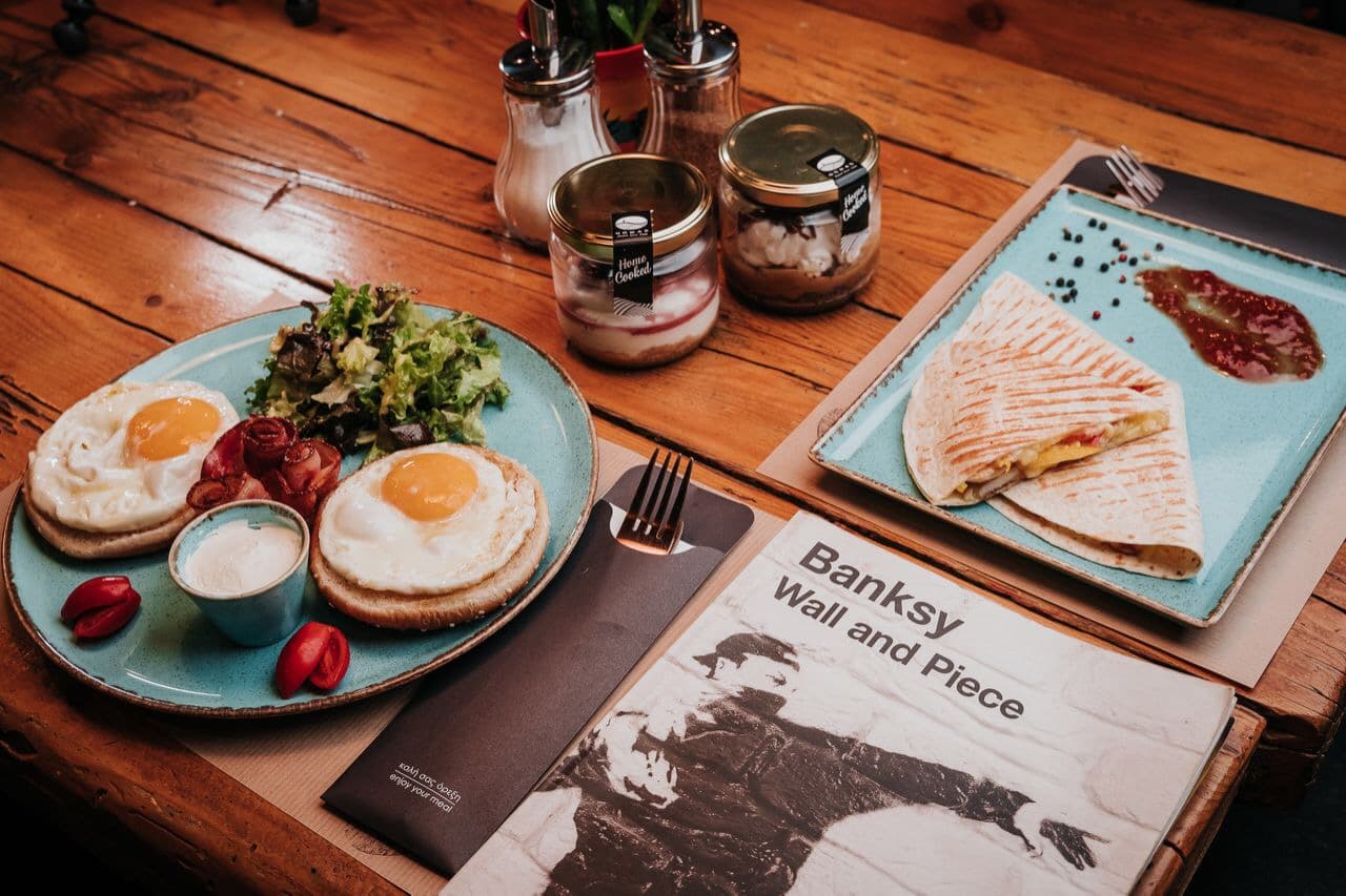 Food at Nomad, specialty coffee shop in Athens