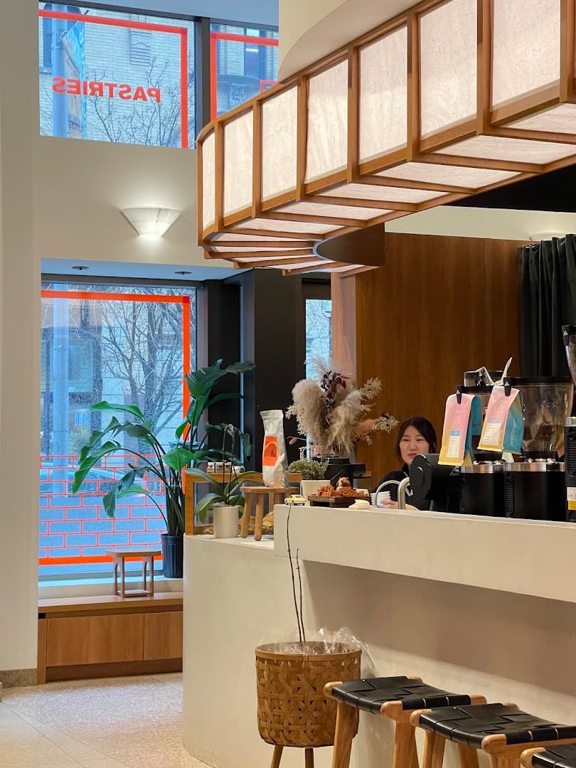 Interior of The Brick Room (一期一会), specialty coffee shop in Toronto