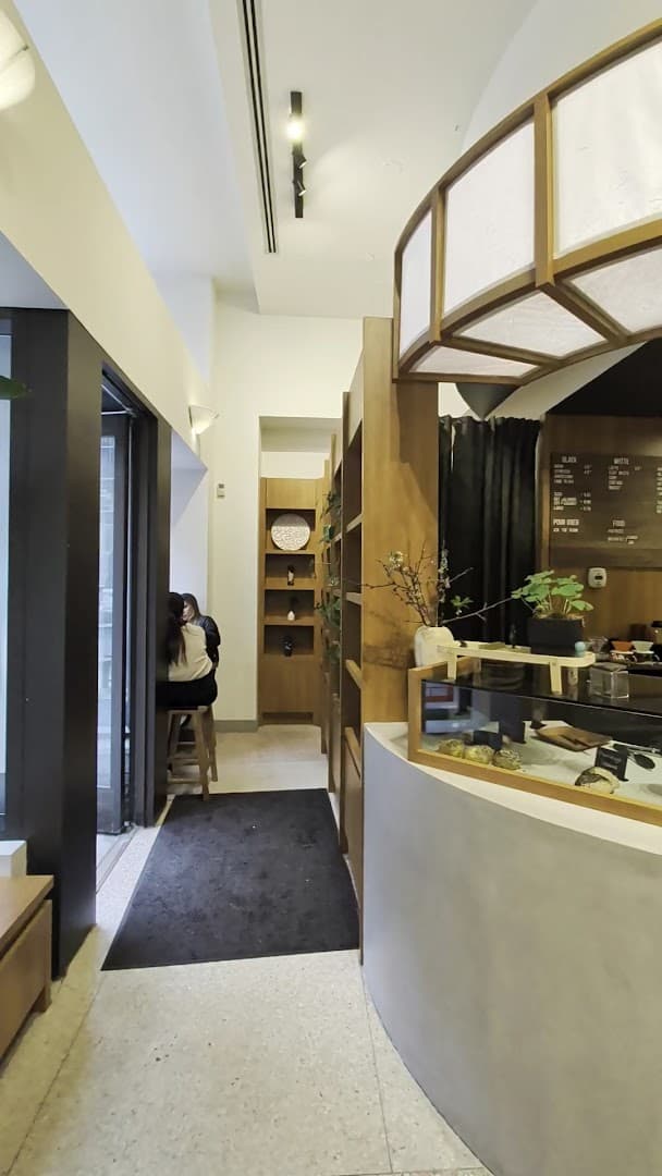 Interior of The Brick Room (一期一会), specialty coffee shop in Toronto
