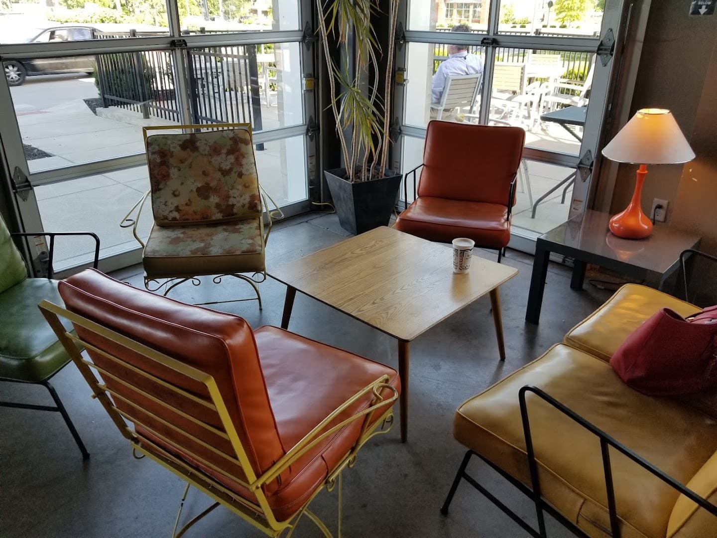 Interior of Heine Brothers Coffee - Blankenbaker, specialty coffee shop in Louisville