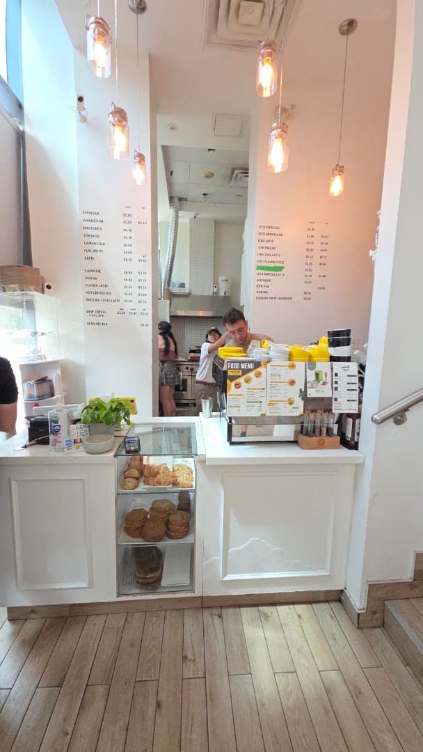 Interior of Versus Coffee, specialty coffee shop in Toronto