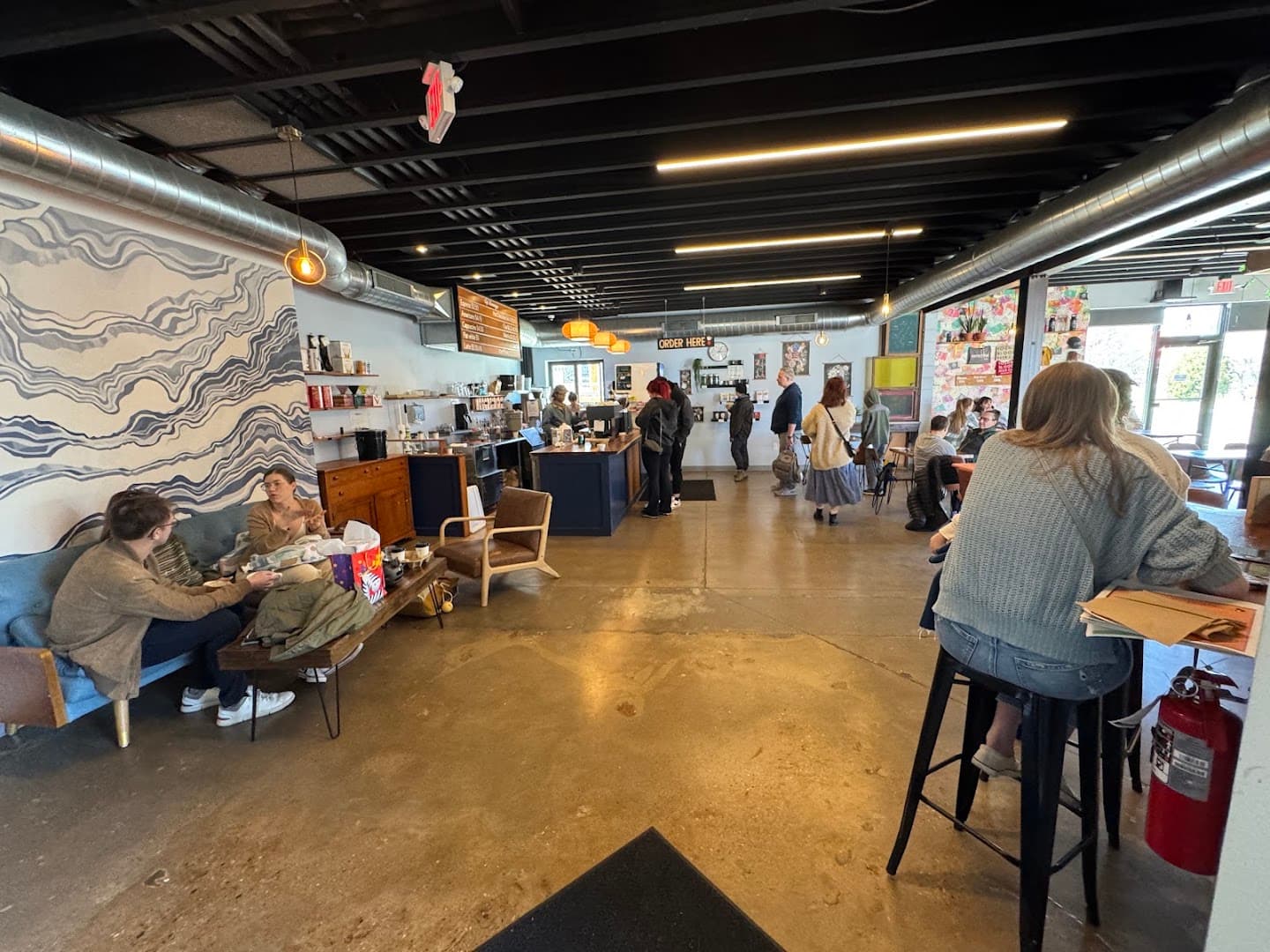 Interior of Cafe Domestique - Northstreet, specialty coffee shop in Madison