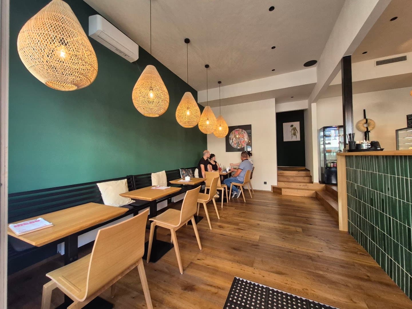 Interior of Kafe Oliva, specialty coffee shop in Prague