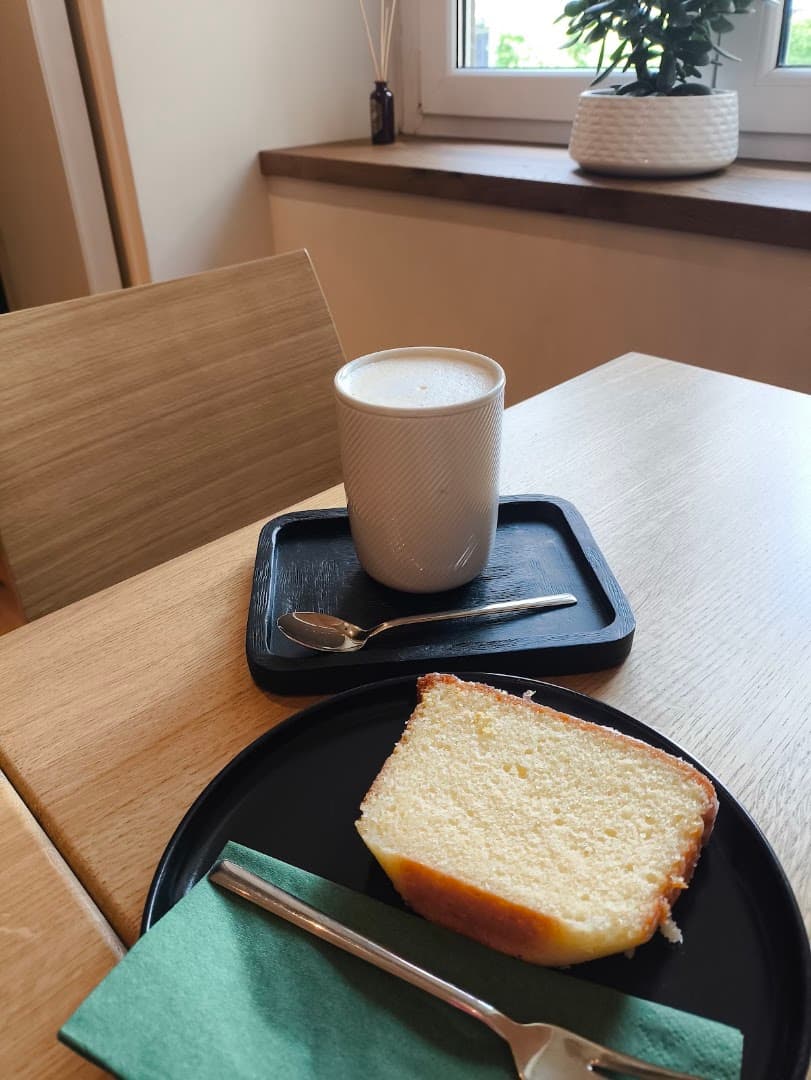 Coffee at Kafe Oliva, specialty coffee shop in Prague