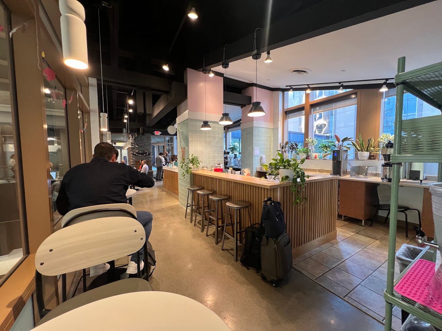 Interior of SK Coffee: Downtown Minneapolis, specialty coffee shop in Minneapolis