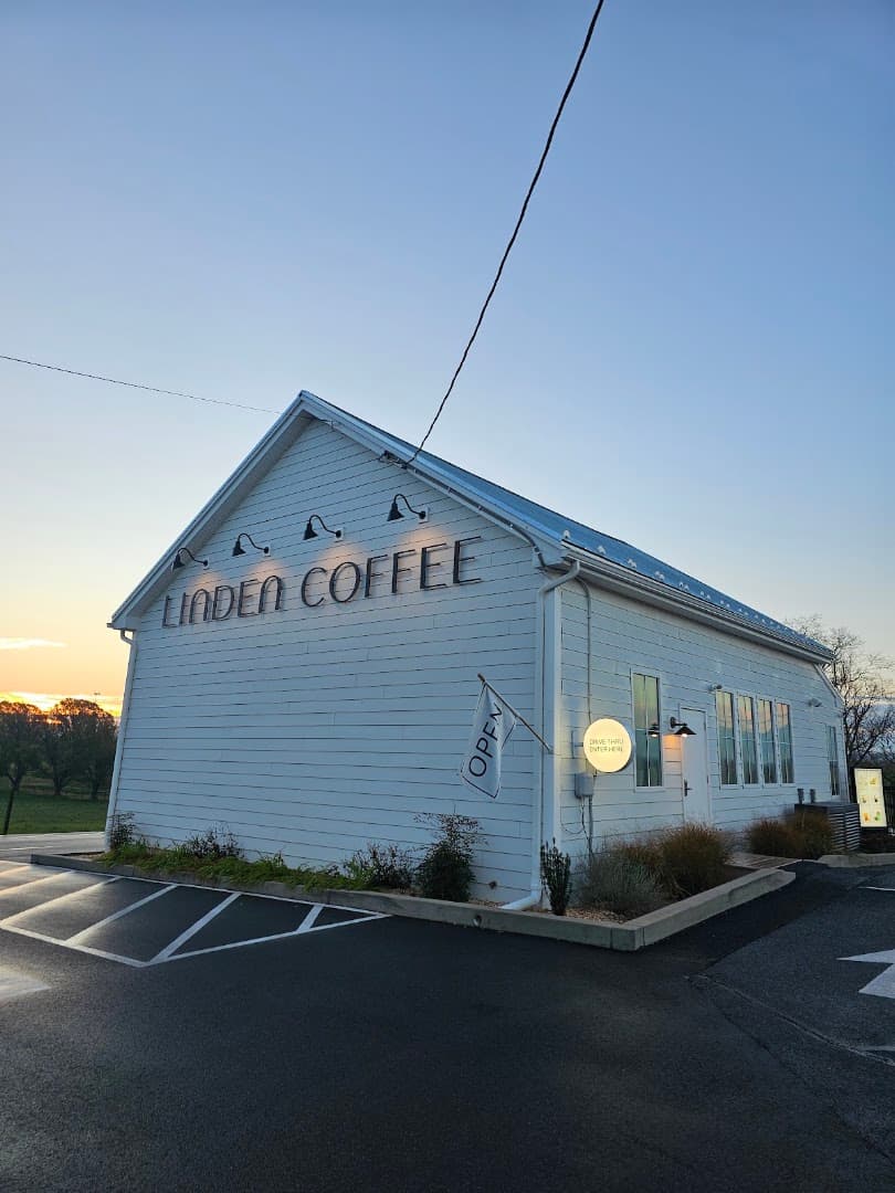 Storefront of Linden Coffee Bird-in-Hand, specialty coffee shop in Lancaster