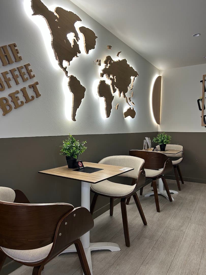 Interior of Coffee Lab Thissio, specialty coffee shop in Athens