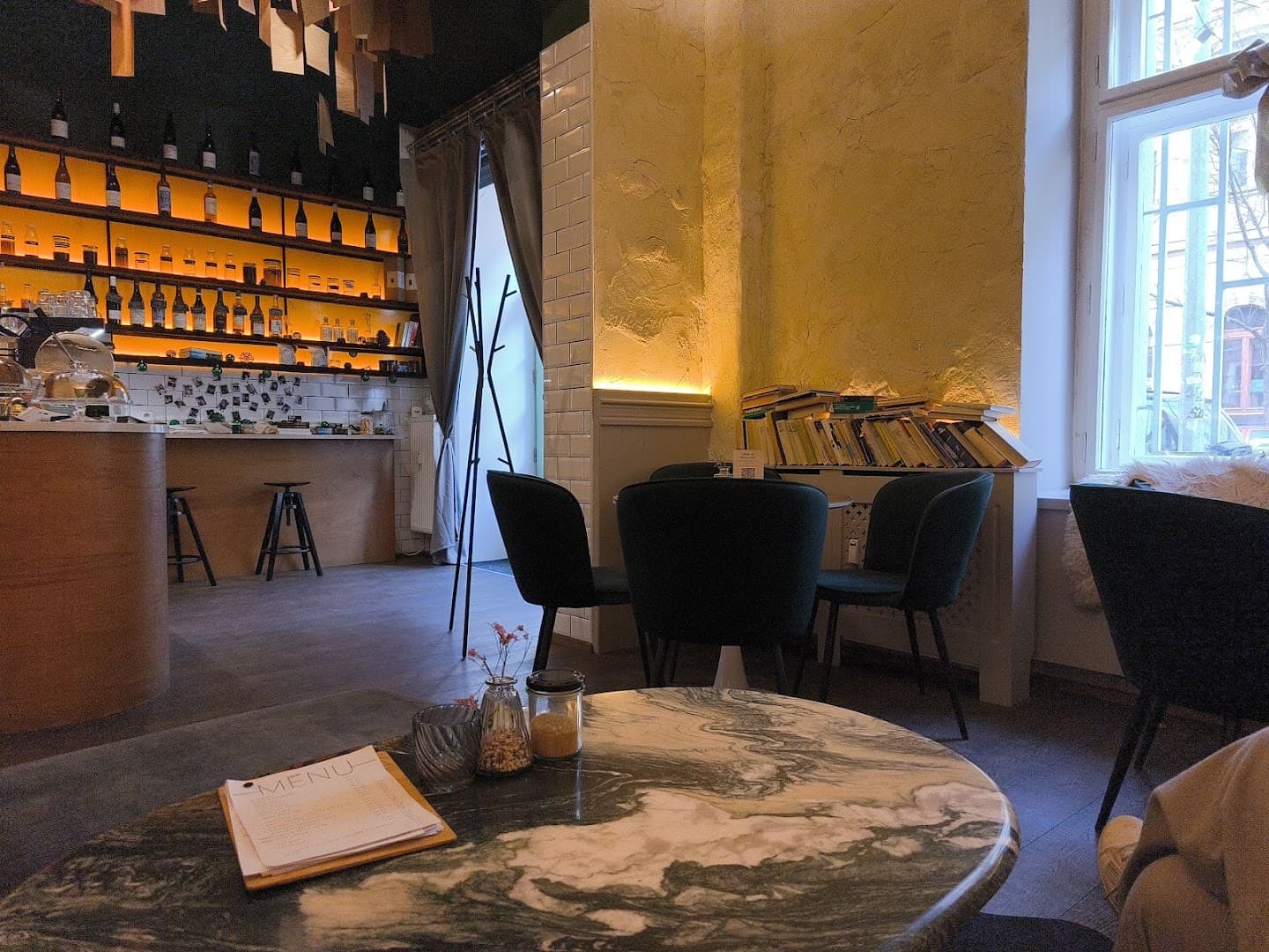 Interior of WILD Cafe, specialty coffee shop in Prague