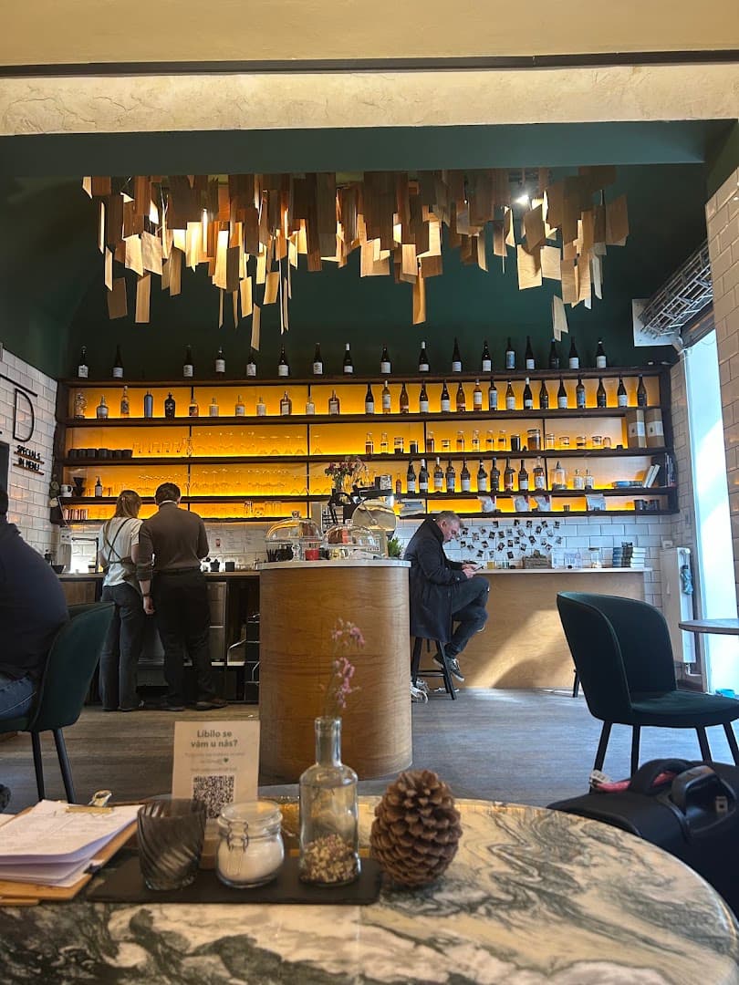 Interior of WILD Cafe, specialty coffee shop in Prague