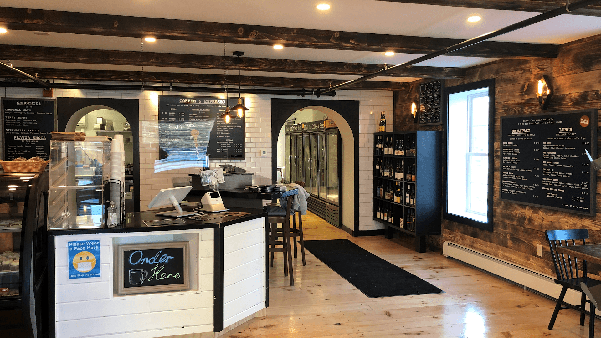 Black Cap Coffee & Bakery - specialty coffee shop in Downtown Stowe